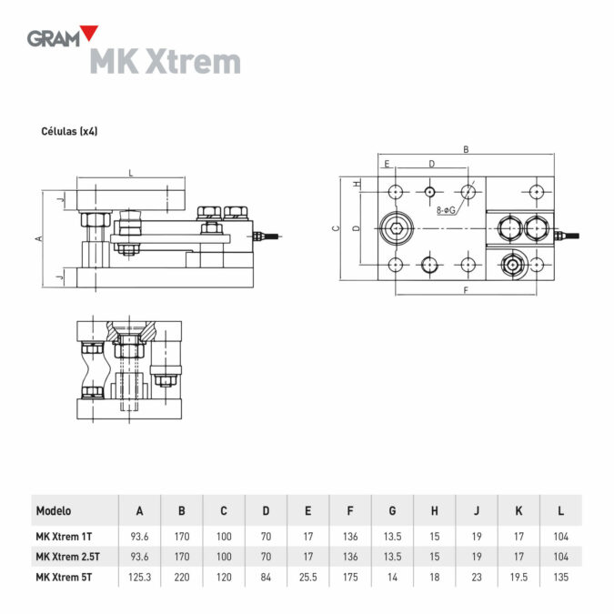 Xtrem MK Technische Zeichnung